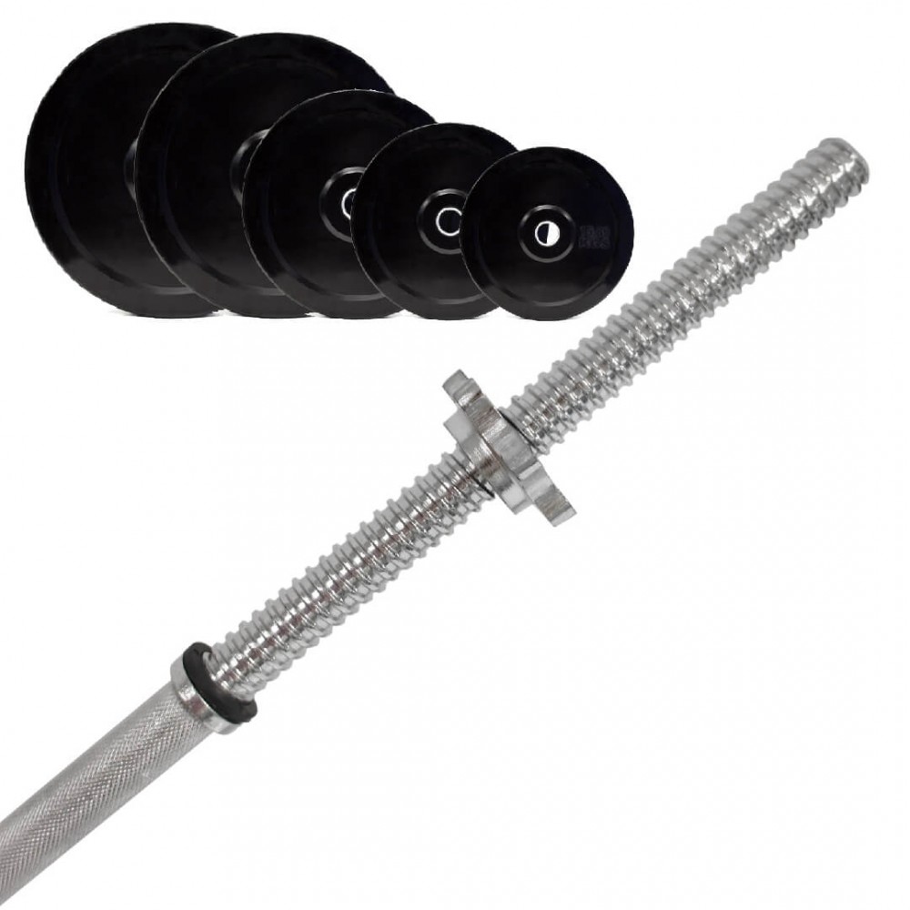 Barbell Set 45KG (Intermediate Kit) w Bumper Plates Barbell Set 45KG (Intermediate Kit) w Bumper Plates