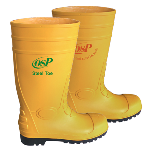 PVC Rain Boot - Steel Toe & Mid-Sole