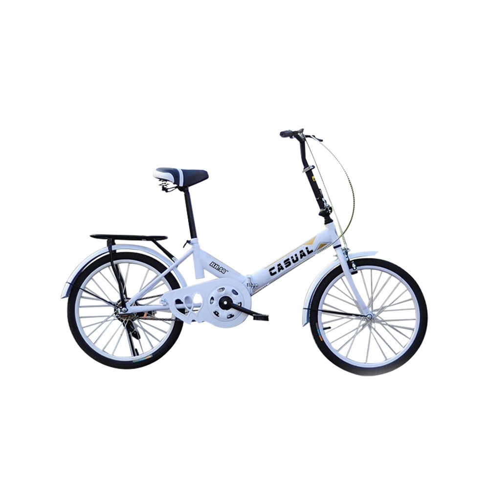 Casual Foldable Bicycle in White (20 Inch-Single Gear) Casual Foldable Bicycle in White (20 Inch-Single Gear)