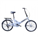 Casual Foldable Bicycle in White (20 Inch-Single Gear)
