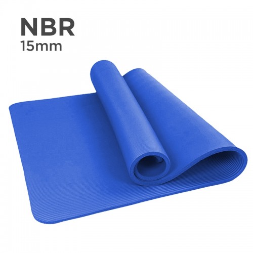 NBR 15mm Yoga Mat (Blue)