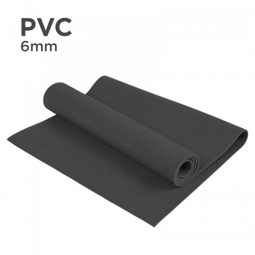 PVC 6mm Yoga Mat (Black)