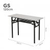 GS Folding Table in 120cm (Light Grey)