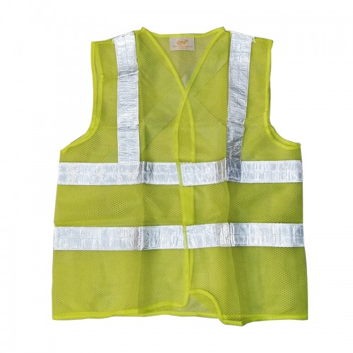 Safety Vest with silver tape (Green)