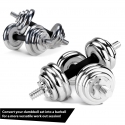 Chrome 15KG Dumbbell Set