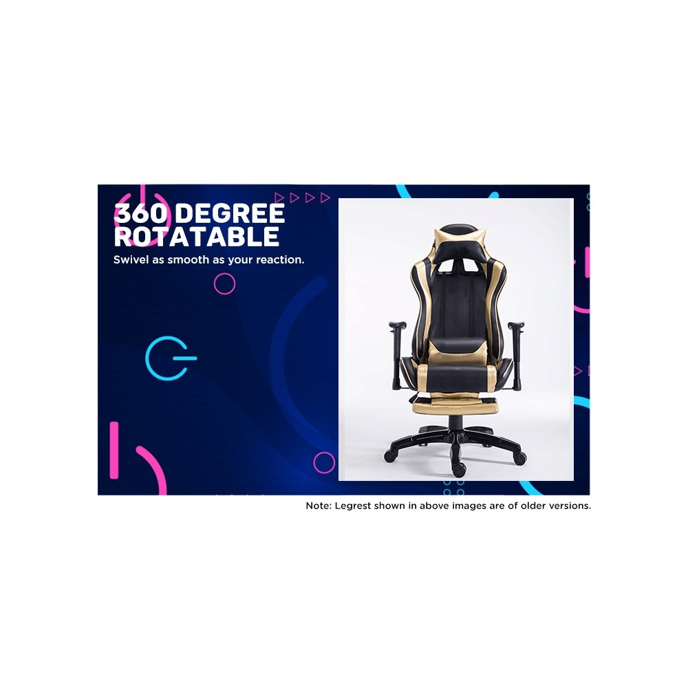 gaming chair white and blue