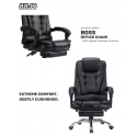 BOSS Office Chair with Leg Rest (Black)