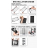 RAINA Kitchen Storage Rack - White