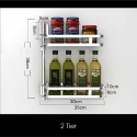 304 SS Kitchen Rotational Rack - 2 Tier