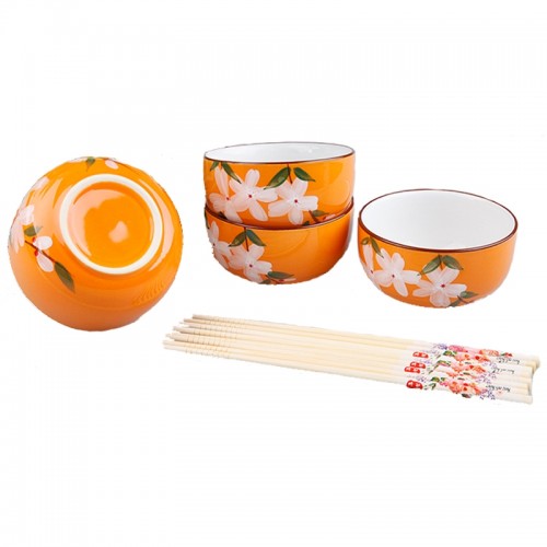 Hand-Painted Floral Ceramic Dining Set 【手绘大花】