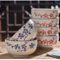 Japanese Ceramic Elementary 4 Pcs Dishware Set - snow glaze