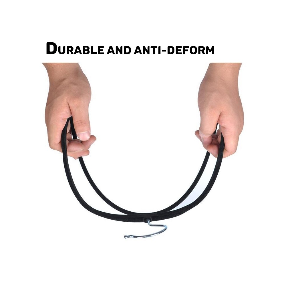 Velvet Anti-Slip Hanger - 100Pcs Bundle (Black) Velvet Anti-Slip Hanger - 100Pcs Bundle (Black)