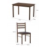 WALD Dining Table and 4 Chairs