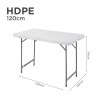HDPE Folding Table in 120cm (Rectangular)