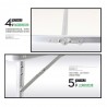 ALUMINIUM Folding Table - JIJI.SG