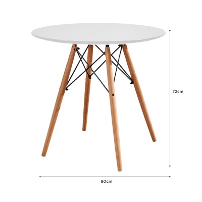 80cm round table and chairs