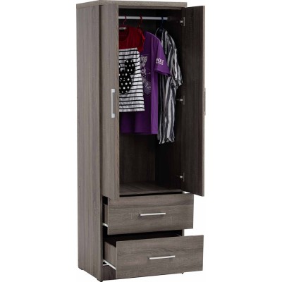 DUBLIN Wardrobe with 2 Doors and Drawers