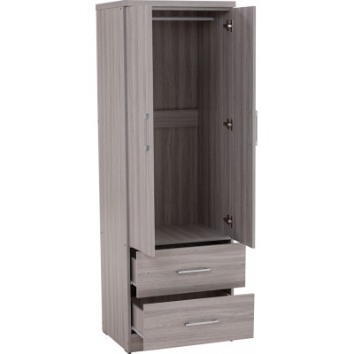 DUBLIN Wardrobe with 2 Doors and Drawers