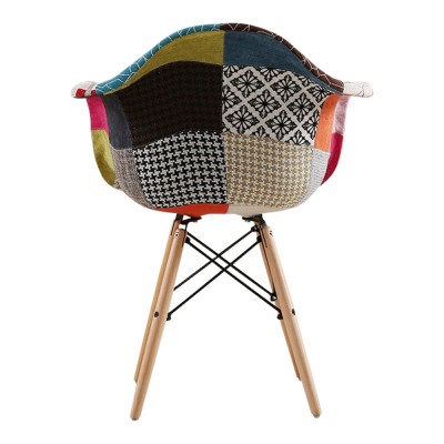 EAMES Patchwork Replica Chair with Armrest