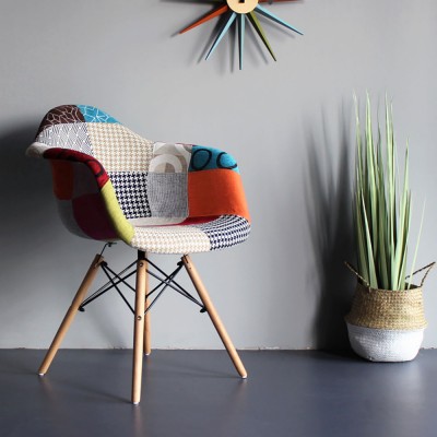 EAMES Patchwork Chair with Armrest