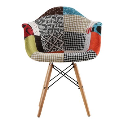 EAMES Patchwork Replica Chair with Armrest