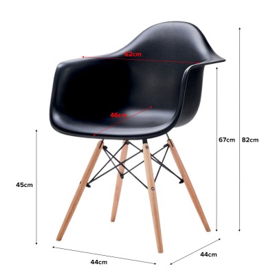 EAMES Replica Chair with Armrest