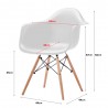 EAMES Replica Chair with Armrest - JIJI.SG