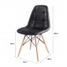 EAMES Cushioned Replica Chair, Leather