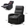 STANFORD Recliner Sofa with Swivel - JIJI.SG