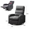 STANFORD Recliner Sofa with Swivel - JIJI.SG
