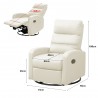 STANFORD Recliner Sofa with Swivel - JIJI.SG