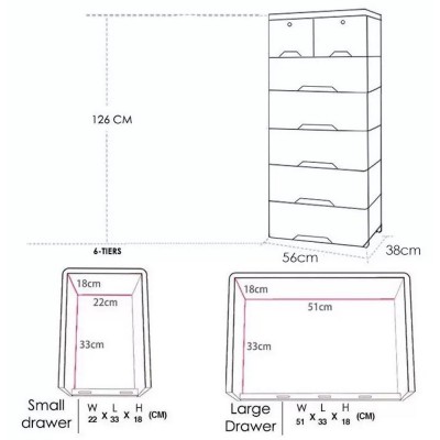 MODERN-XL Kids Chest of Drawers