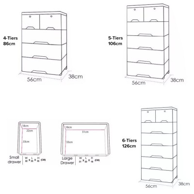 MODERN-XL Kids Chest of Drawers