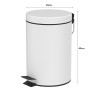 HLWB-02B Pedal Waste Bin - JIJI.SG