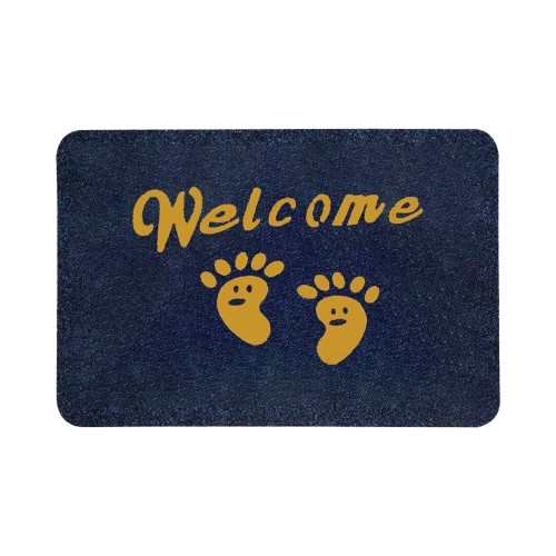 Welcome-Footprints Door Mat