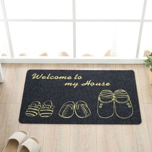 Three-Slippers Door Mat