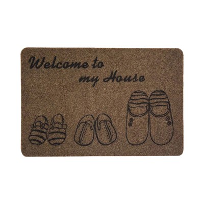 Three-Slippers Door Mat