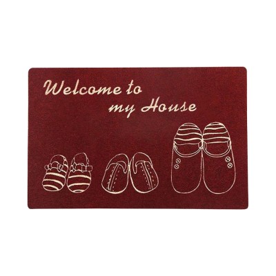 Three-Slippers Door Mat