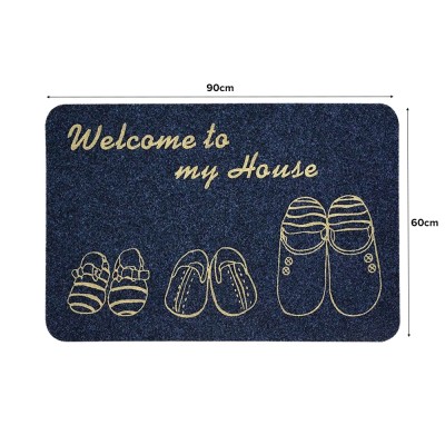 Three-Slippers Door Mat