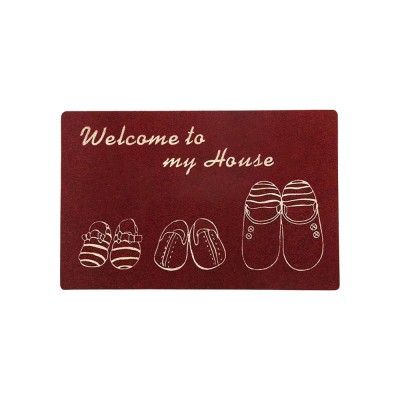 Three-Slippers Door Mat