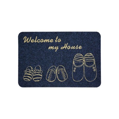 Three-Slippers Door Mat