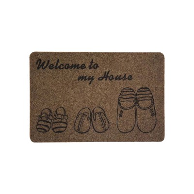 Three-Slippers Door Mat