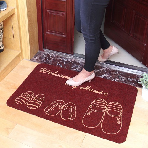 Three-Slippers Door Mat