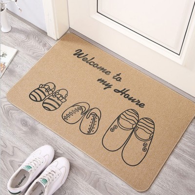 Three-Slippers Door Mat