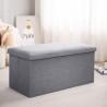 Fabric Footstool with Storage - JIJI.SG