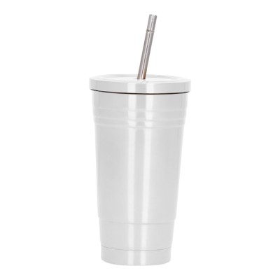 LANNIS Mug with Lid and Straw