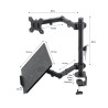 VISIONSWIPE Standard Monitor Arm with Laptop Holder VISIONSWIPE Standard Monitor Arm with Laptop Holder