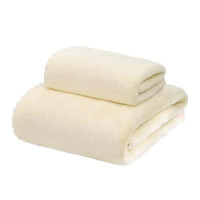 YAWAI Coral Fleece Bath Towel Set