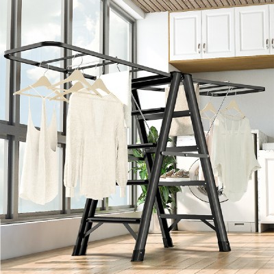 TORVALD 2-in-1 Ladder Laundry Rack
