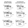 LAURA Transparent Storage Box - JIJI.SG